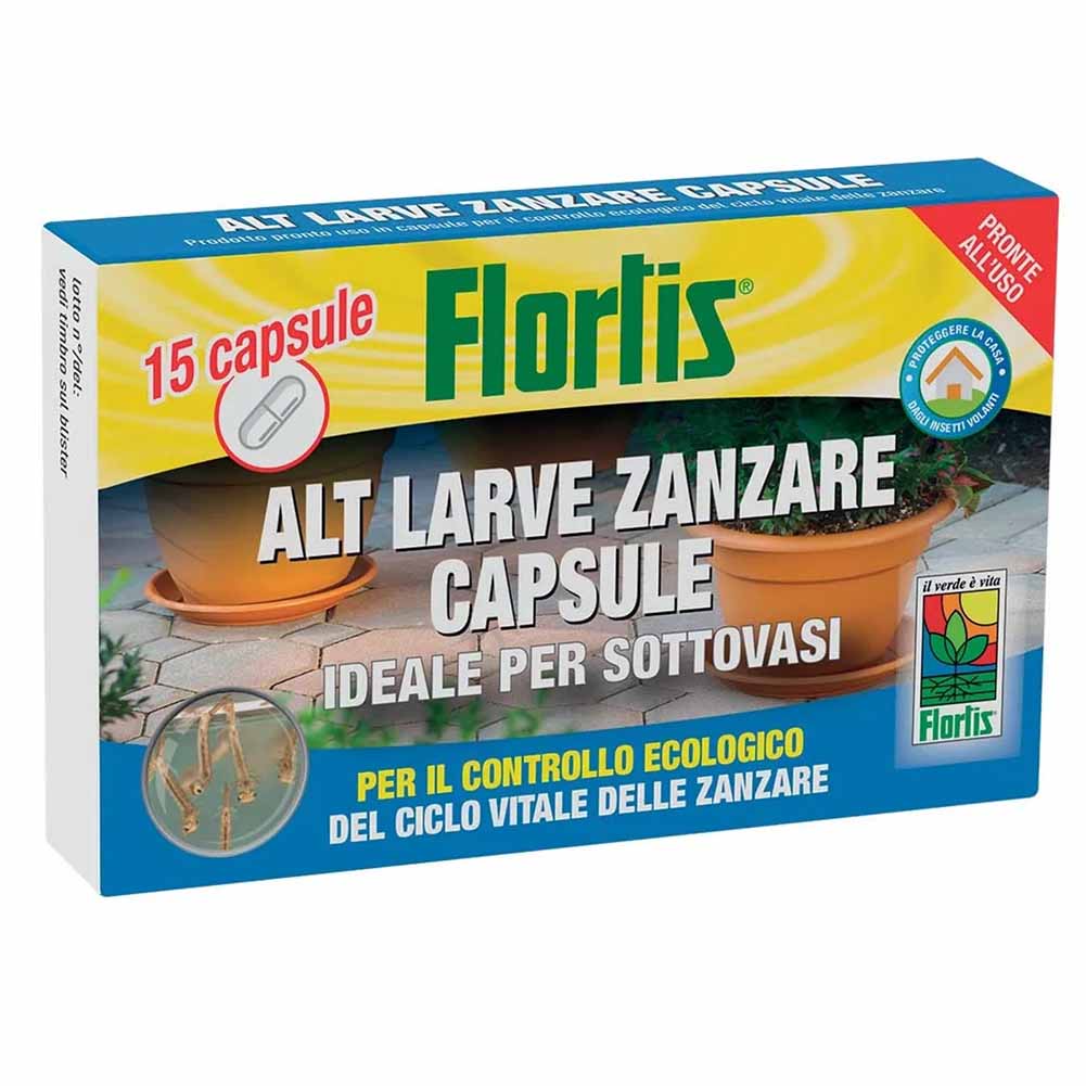 Larvicida Flortis capsule solubili Alt Larve Zanzare 15 capsule 1