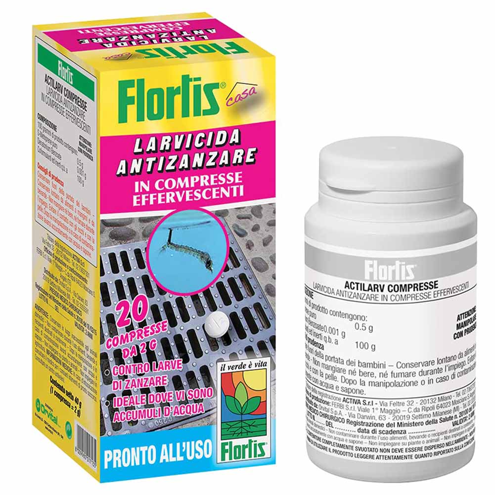 Larvicida antizanzare compresse effervescenti 20 compresse 1