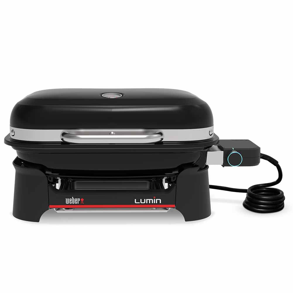 Weber Lumin Compact barbecue elettrico con custodia premium protettiva 5