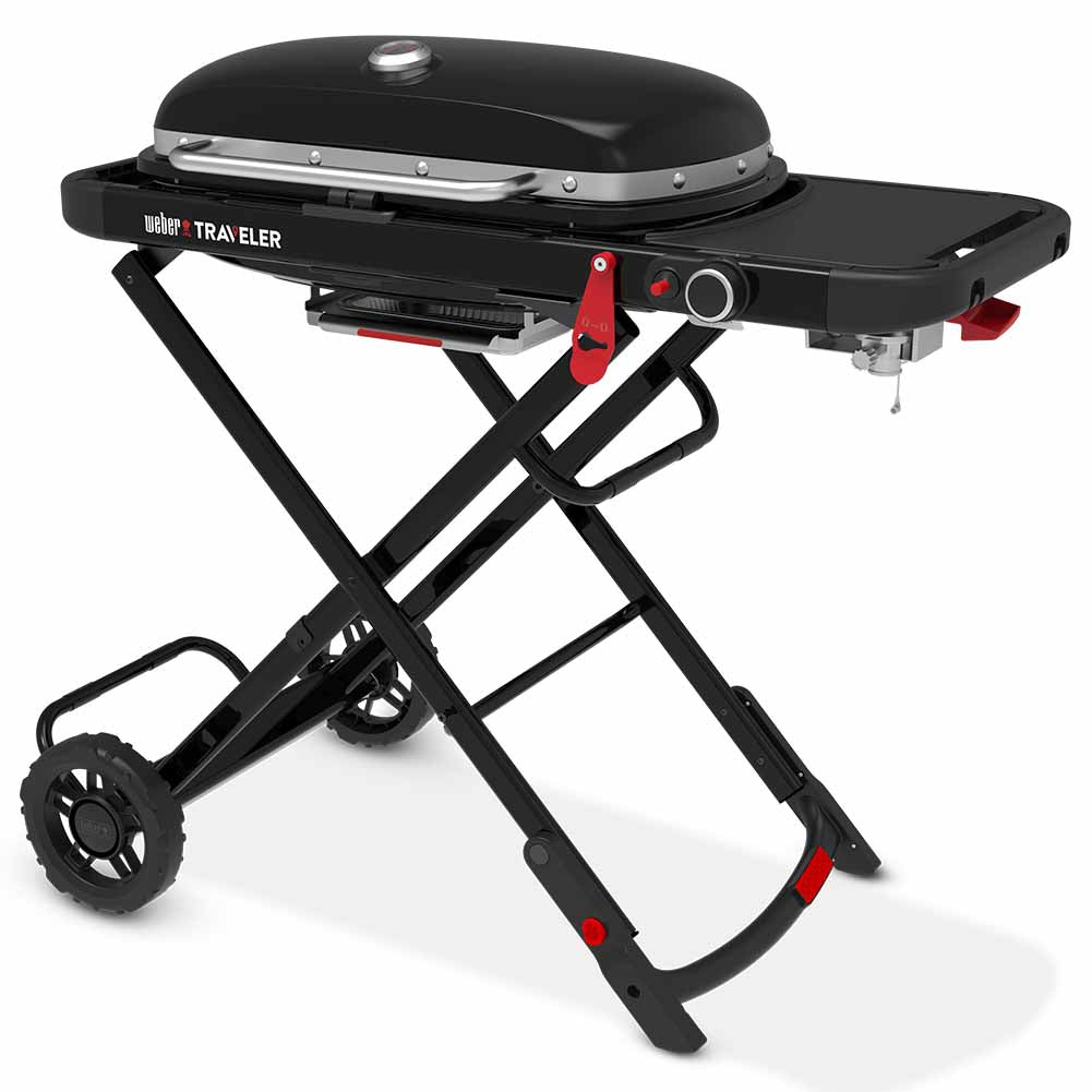 Weber Traveler barbecue a gas portatile con Paletta precision 6