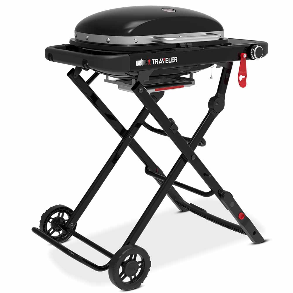 Weber Traveler Compact barbecue a gas portatile con paletta precision 5