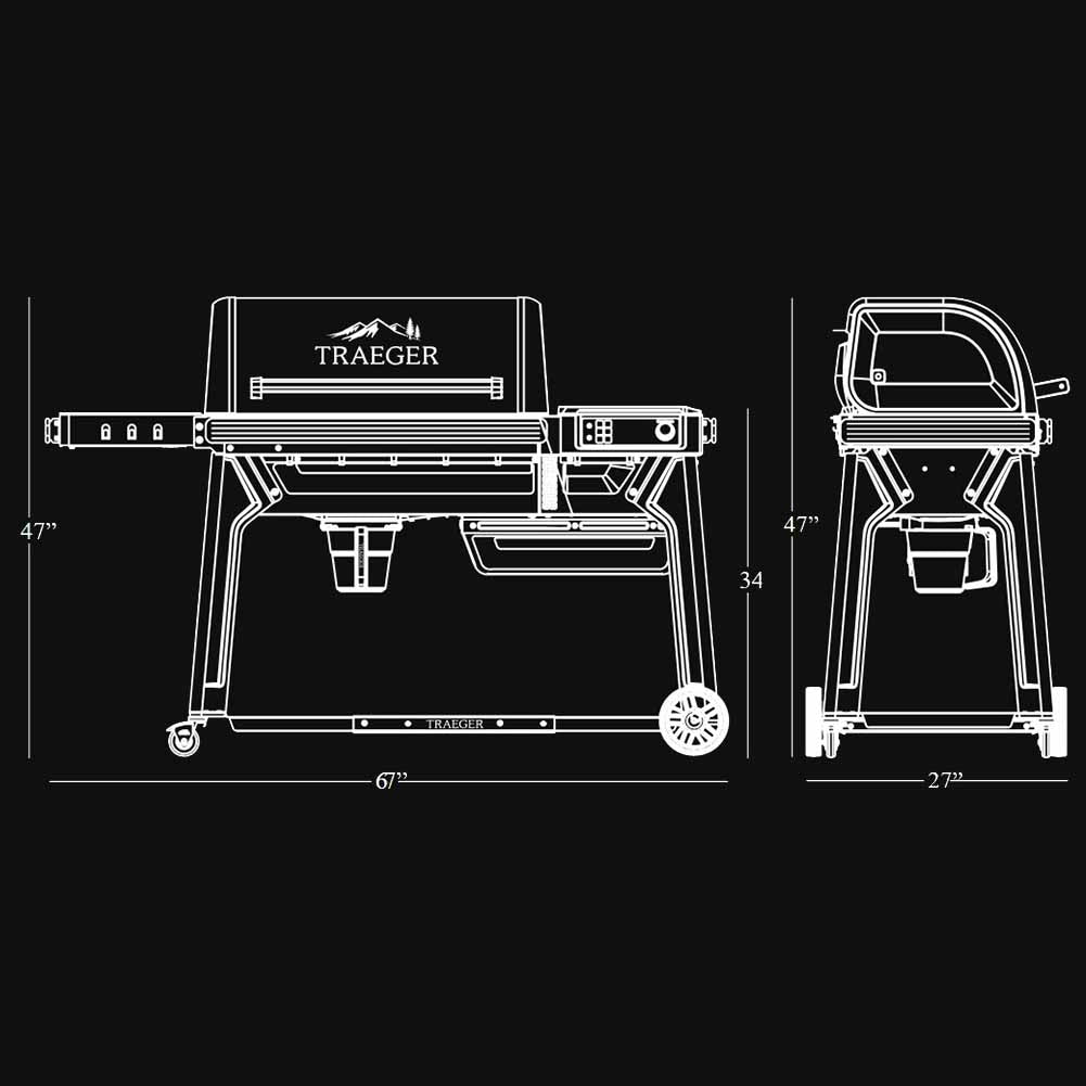 Traeger Woodridge Pro Barbecue a pellet con WiFIRE e modalità Super Smoke 4