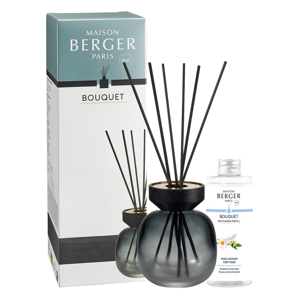Diffusore a Bastoncini Maison Berger Wood Nero Bianco – Musc Cocoon 3