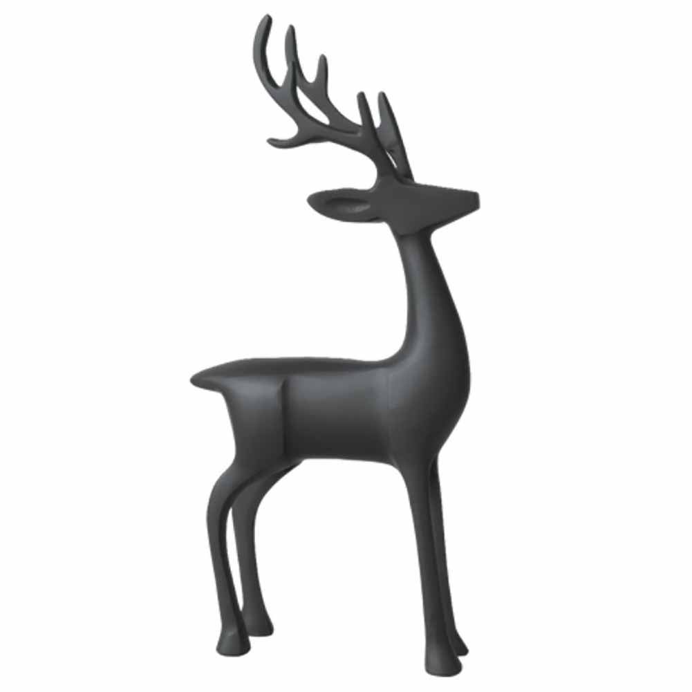 Statuetta Cervo Christmas Chic Nero 36cm Villeroy & Boch 1