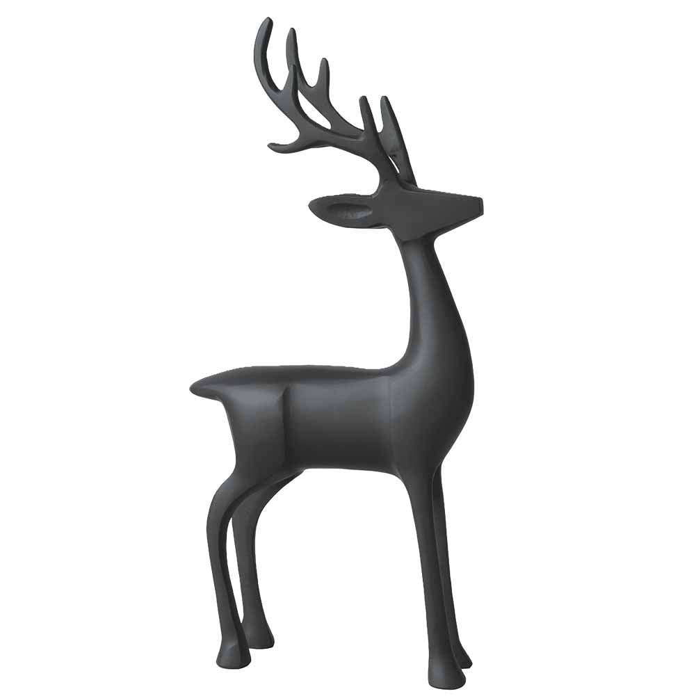 Statuetta Cervo Christmas Chic Nero 44cm Villeroy & Boch 1