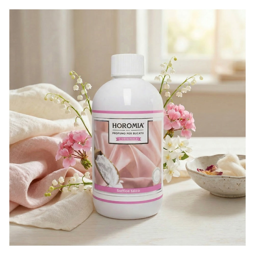 Profumatore per Bucato Horomia Soffice Talco 500 ml 2