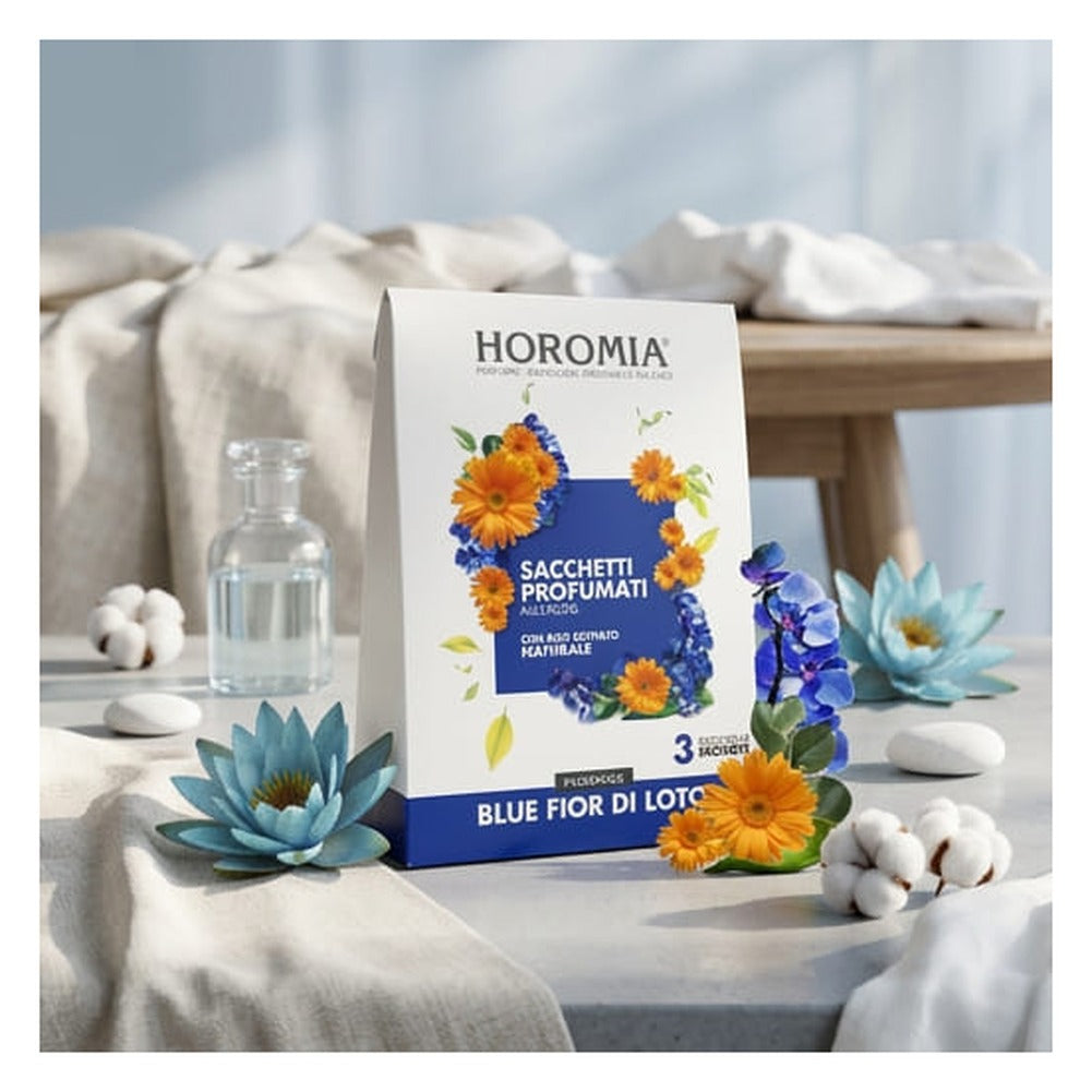 Sacchetti Profumati Multiuso Horomia Blue Fior di Loto 3x12 g 2