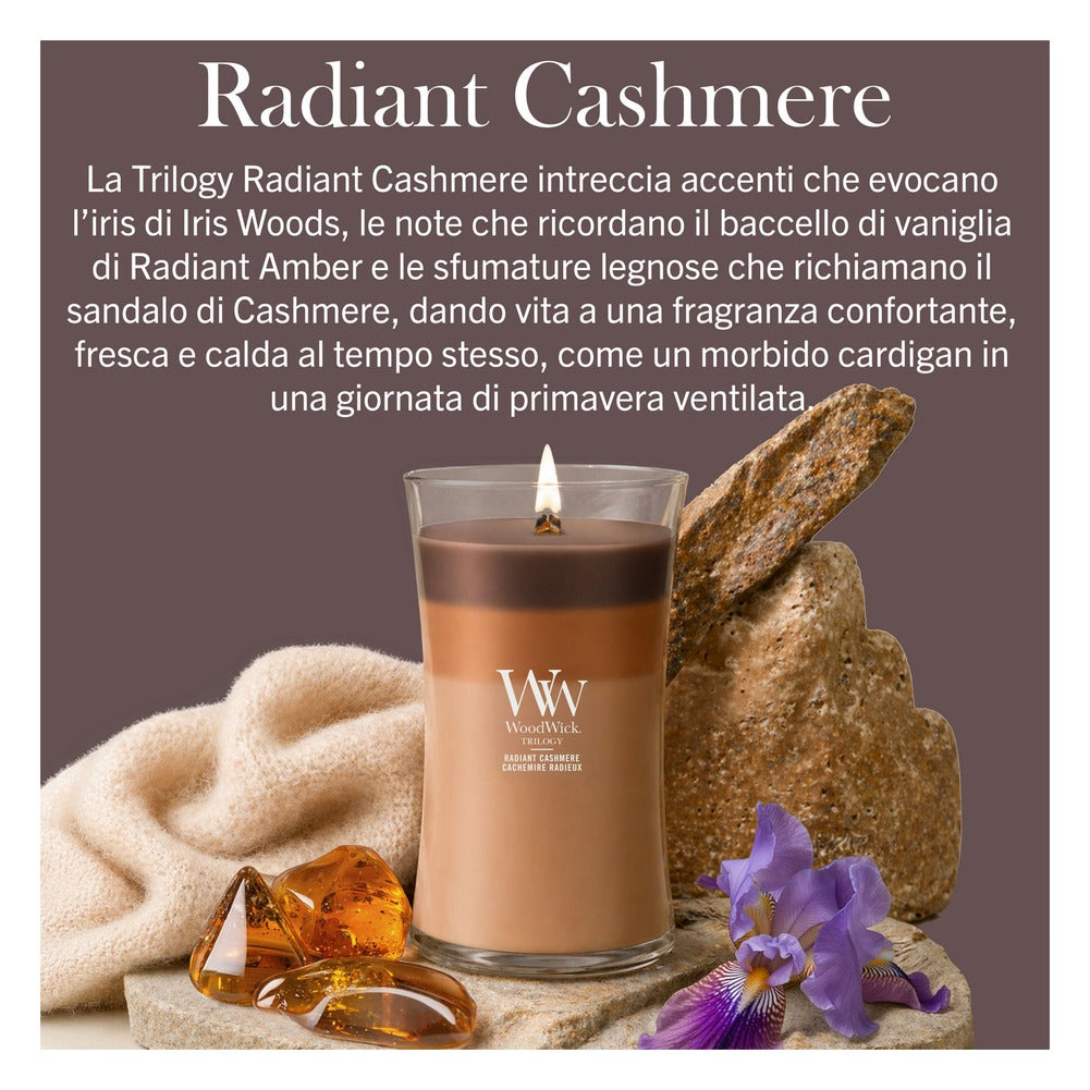 Candela Grande Trilogy WoodWick Radiant Cashmere 3