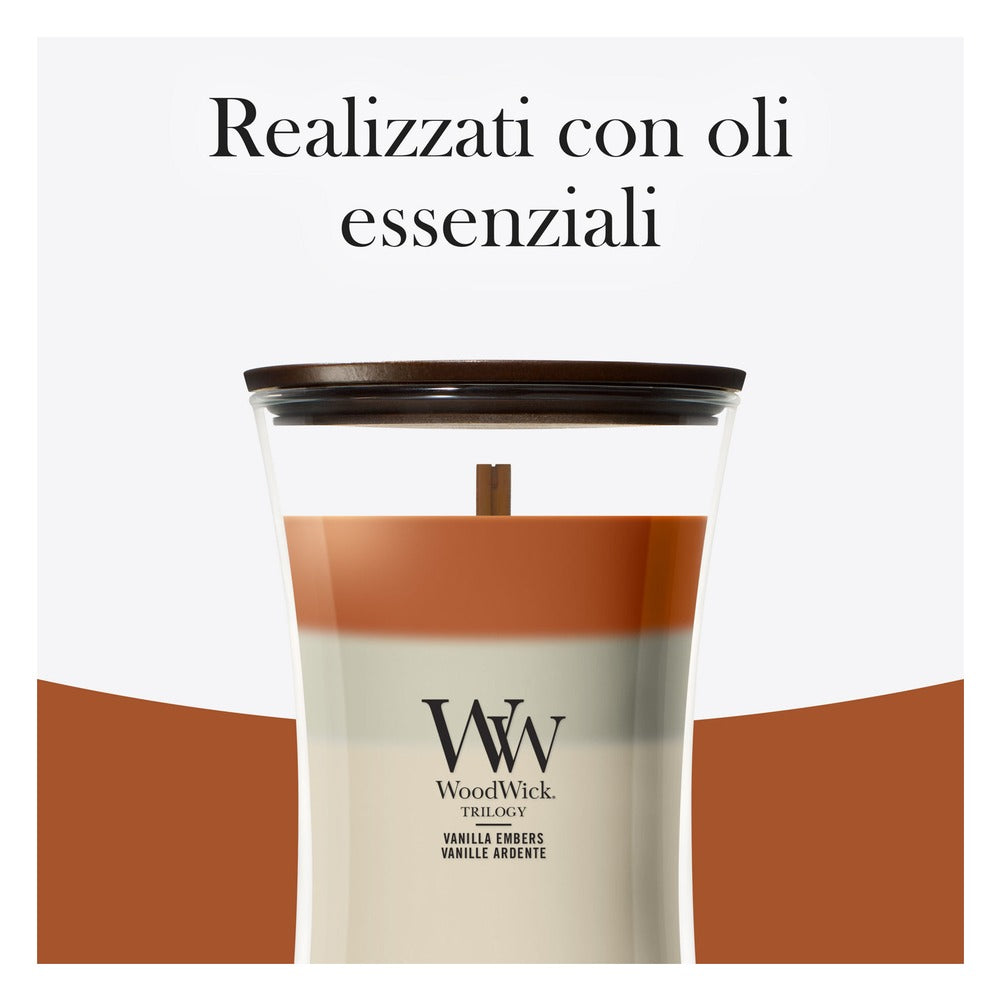 Candela Grande Trilogy WoodWick Vanilla Embers 6