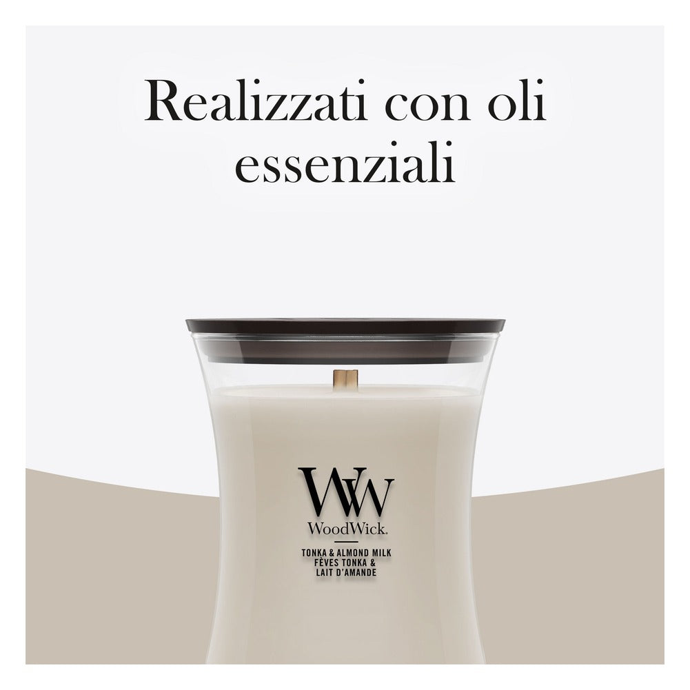 Candela Media WoodWick Tonka & Almond Milk 6