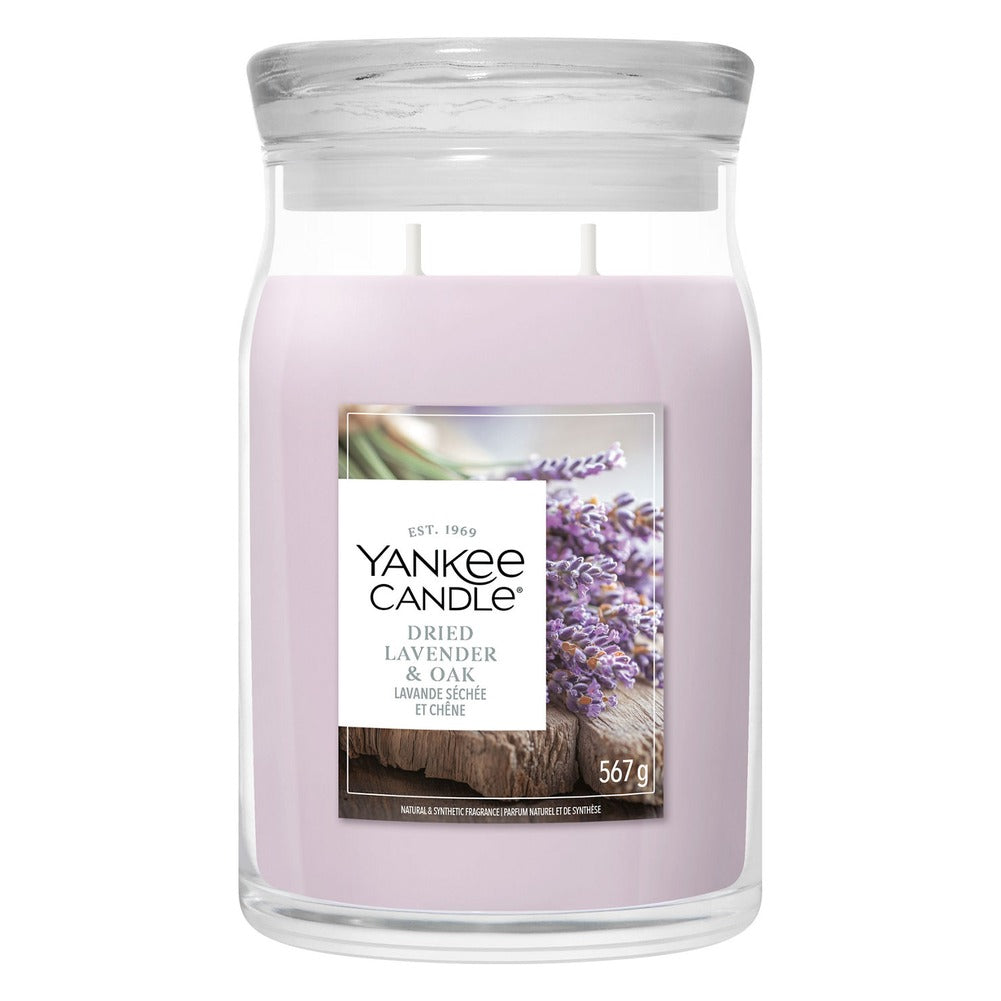 Candela Giara Grande Yankee Candle Signature Dried Lavender & Oak 1