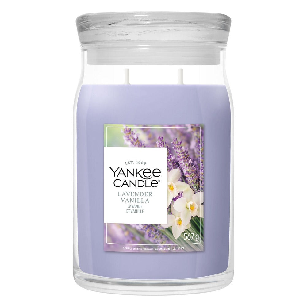 Candela Giara Grande Yankee Candle Signature Lavender Vanilla 2
