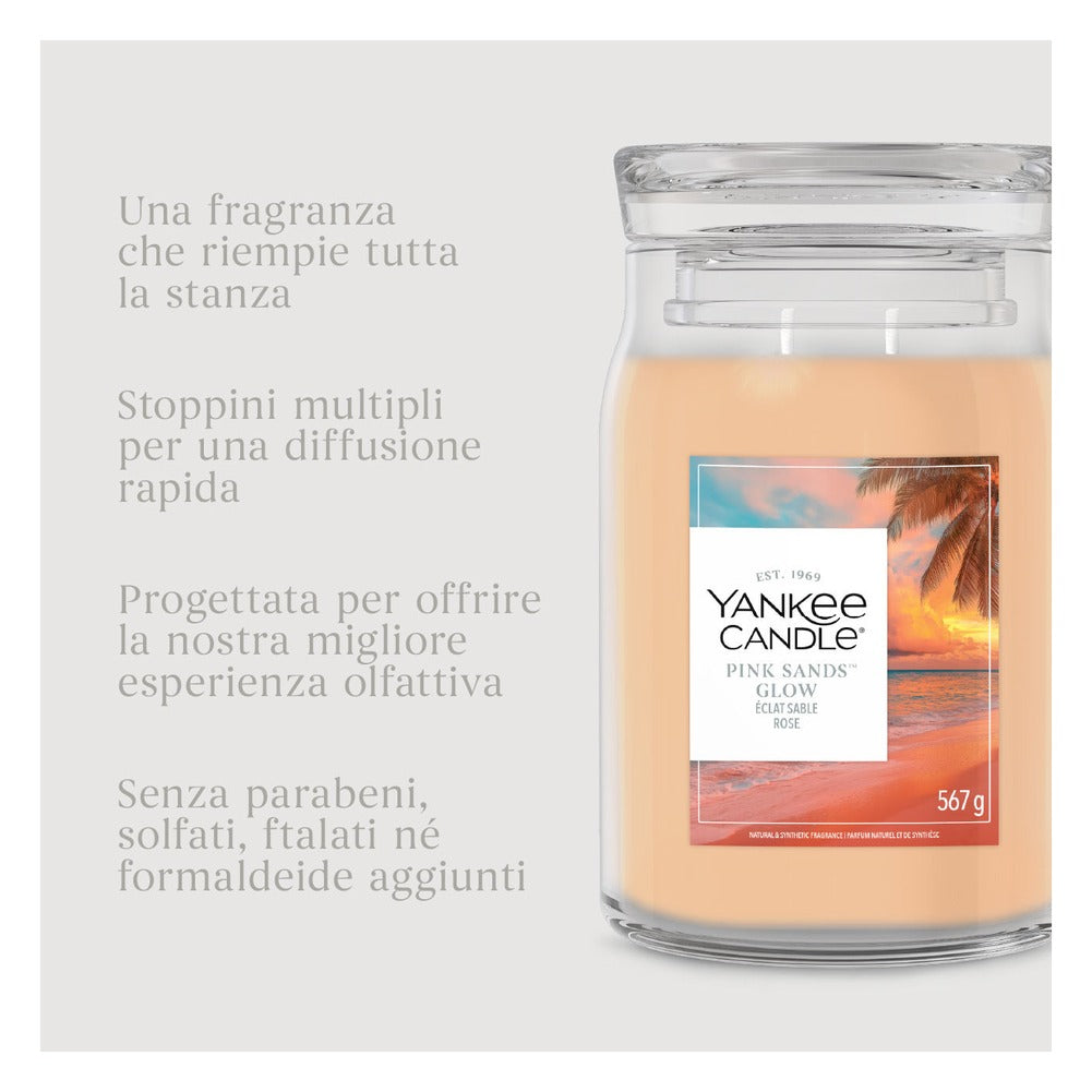 Candela Giara Grande Yankee Candle Signature Pink Sands Glow 6