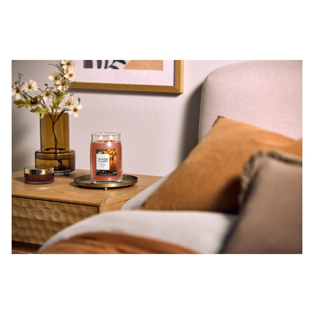 Candela Giara Grande Yankee Candle Signature Spiced Pumpkin 3