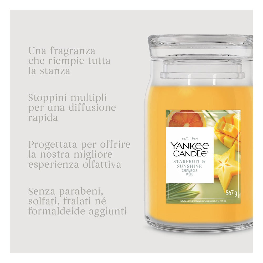 Candela Giara Grande Yankee Candle Signature Starfruit & Sunshine 5