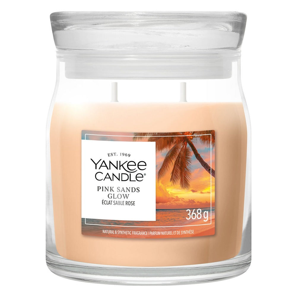 Candela Giara Media Yankee Candle Signature Pink Sands Glow 1