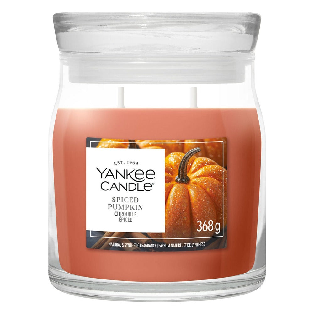 Candela Giara Media Yankee Candle Signature Spiced Pumpkin 1