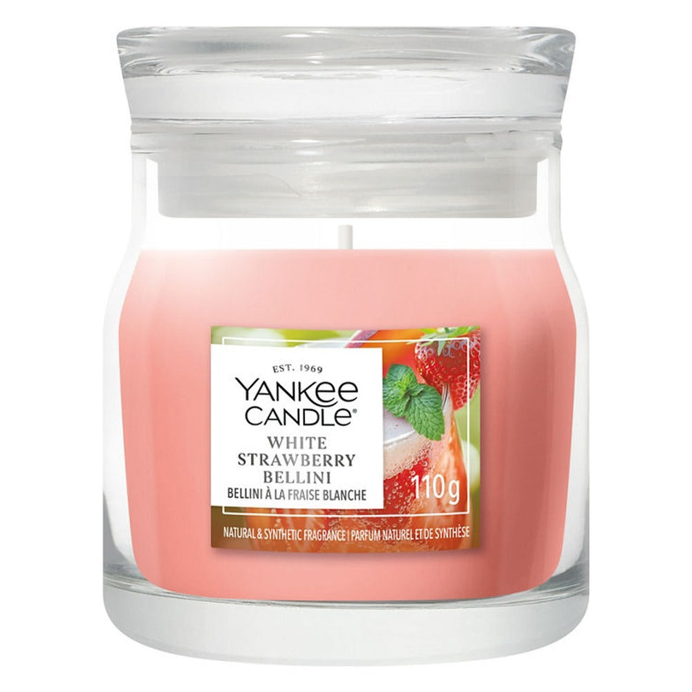 Candela Giara Piccola Yankee Candle Signature White Strawberry Bellini 1