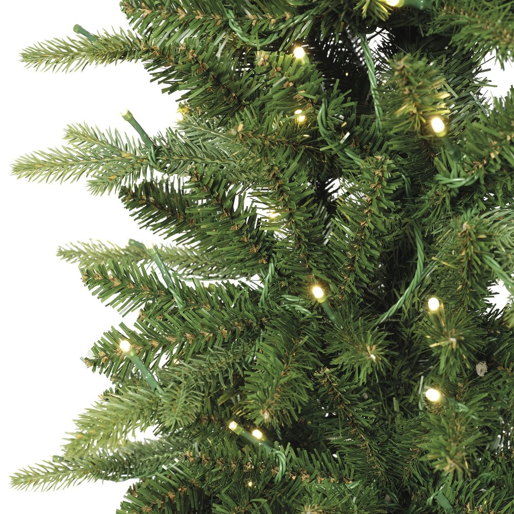 Albero di Natale artificiale illuminato Abete Monviso slim We Love Christmas 240 cm, 450 LED 4