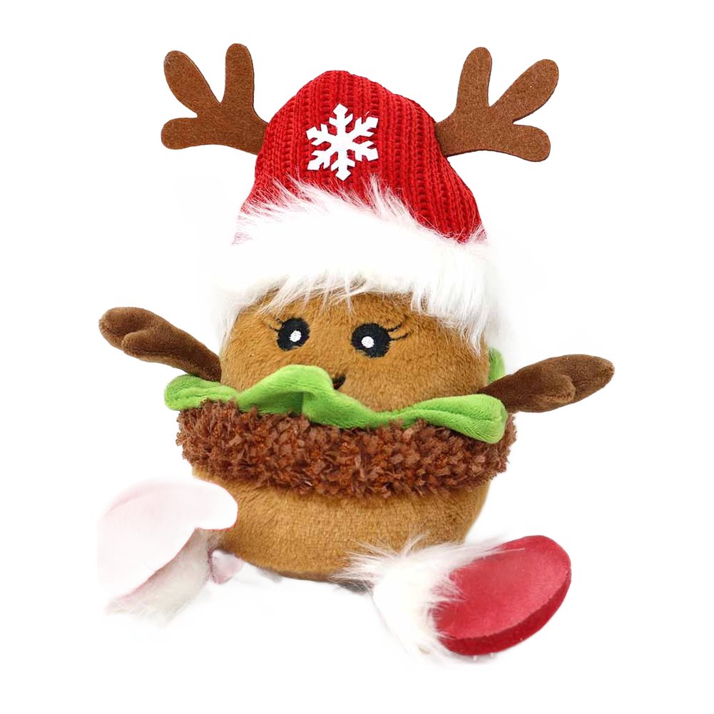 Hamburger renna di Natale gambe molli We Love Christmas 24 cm assortito rosso/verde 2