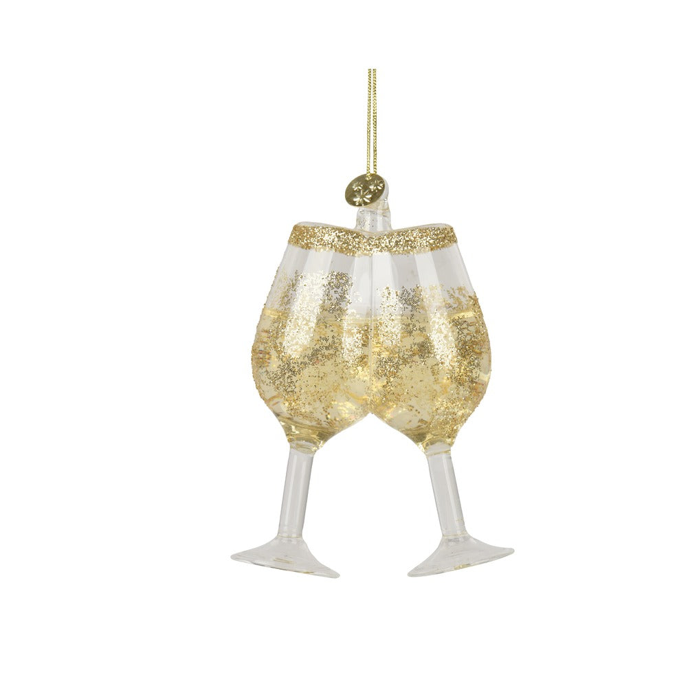 Formina in vetro bicchiere di vino con liquido, 11cm 1