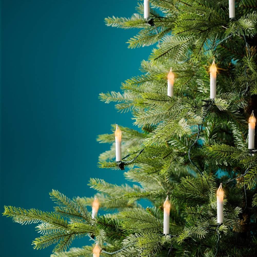 Filo di luci 16 Candeline LED con clip, luce effetto fiamma 6 m 2