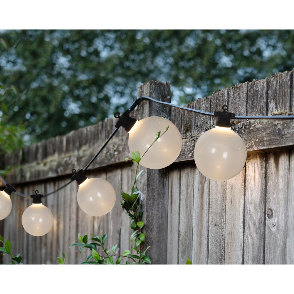 Filo di luci LED partylight, effetto twinkle 8 funzioni, colore bianco caldo/nero, 4,5 m 2