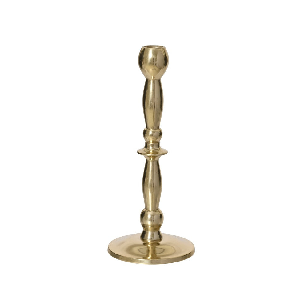 Candeliere in alluminio dorato lucido 22cm 1