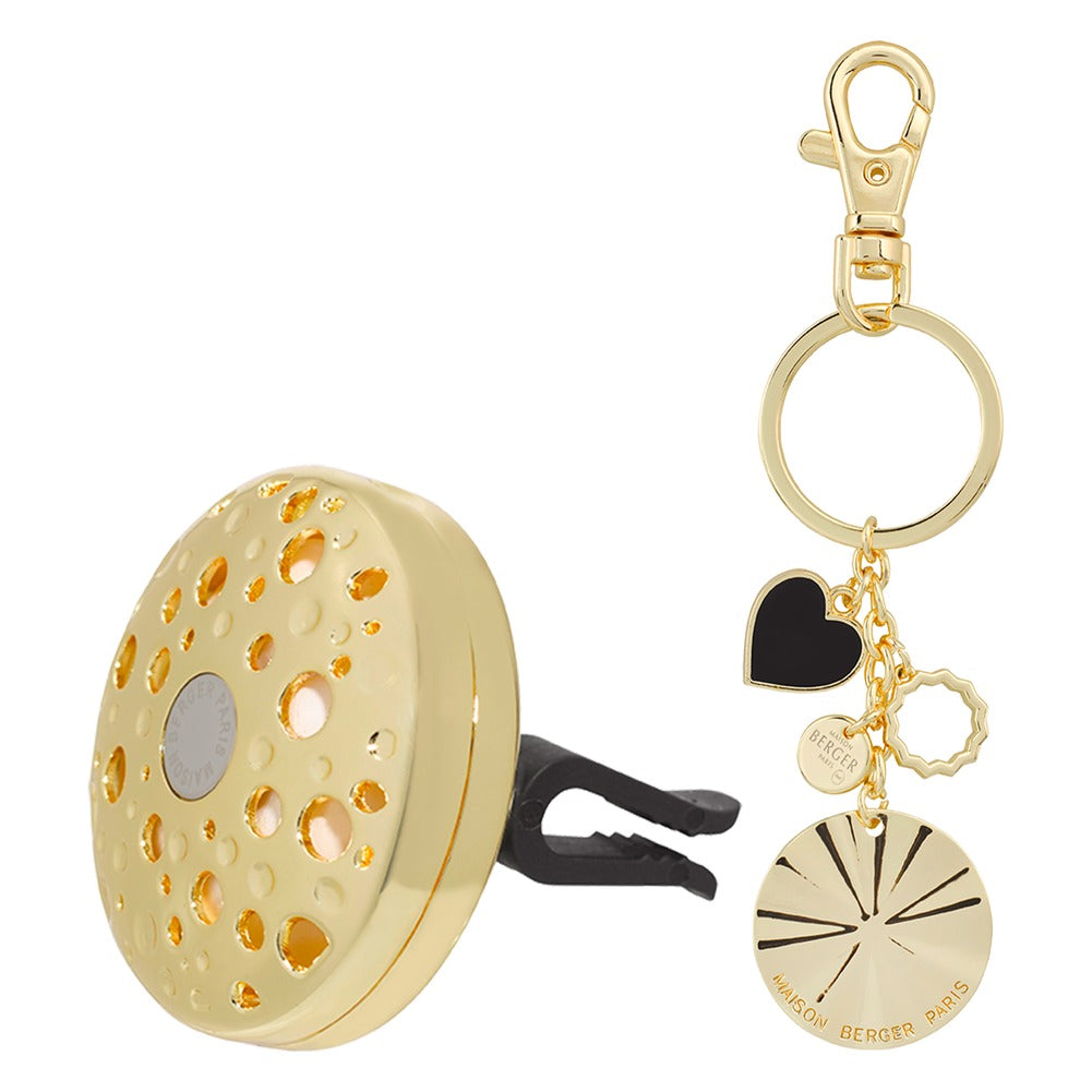 Cofanetto Profumatore Auto Maison Berger Ofelia Oro + P/chiavi 4