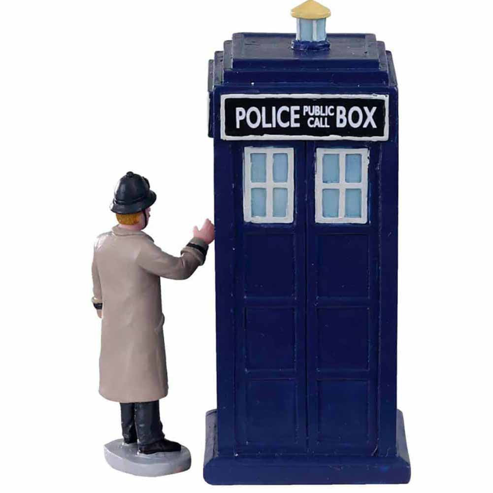Police Call Box Caddington Village Lemax Cod 03509 3
