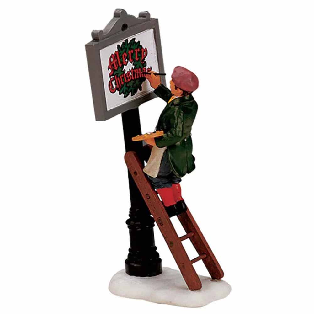 Sign Painter Caddington Village Lemax Cod 12527 1