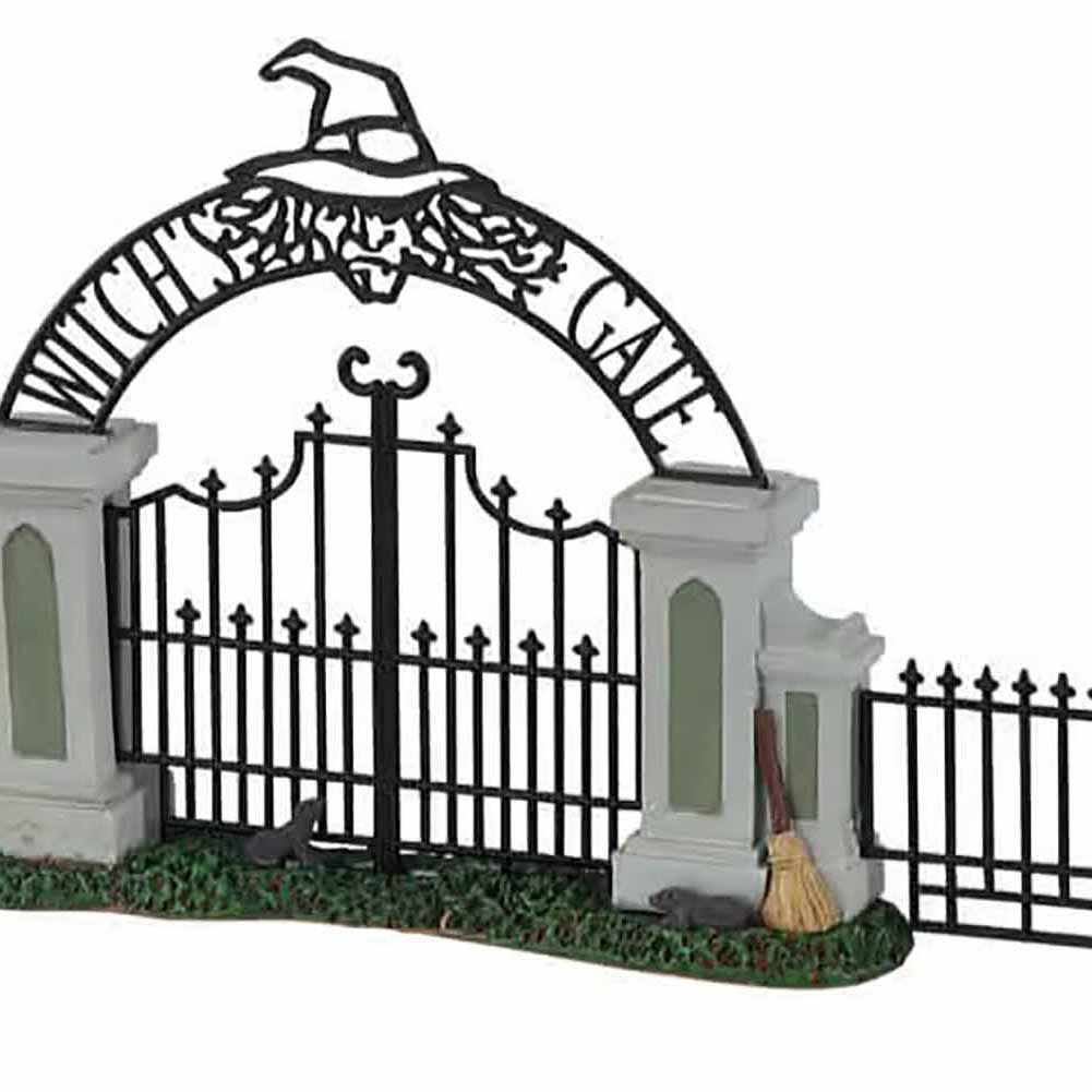 Witch Gate Set Of 5 Spooky Town Lemax Cod 14857 1