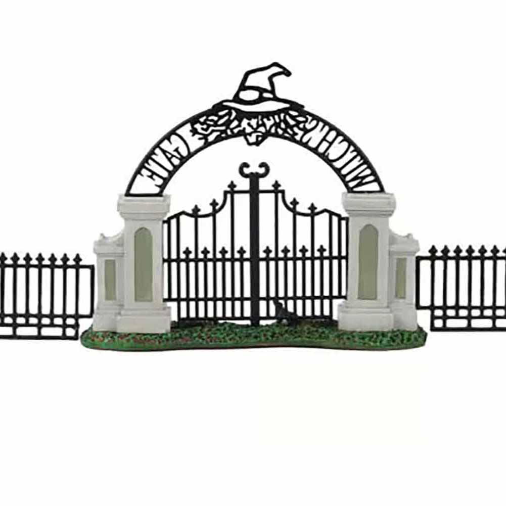 Witch Gate Set Of 5 Spooky Town Lemax Cod 14857 4