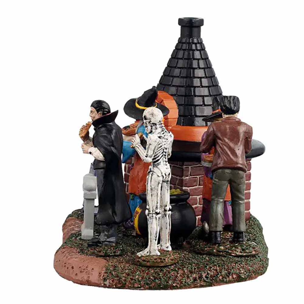 Zeldas Black Hat Pizzeria Spooky Town Lemax Cod 54440 3