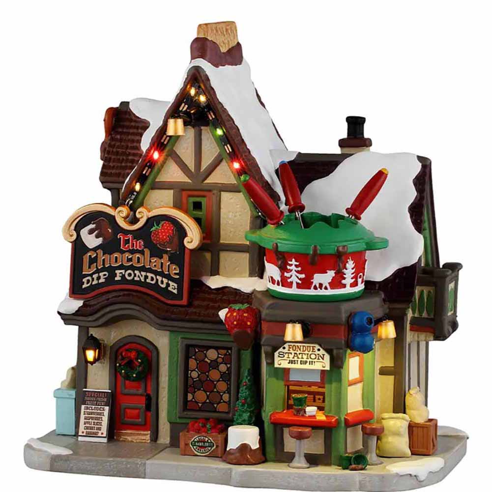 The Chocolate Dip Fondue Vail Village Lemax Cod 55355 1