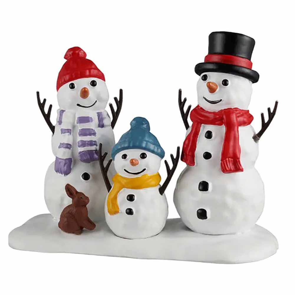 Snowman Family Santas Wonderland Lemax Cod 62618 1