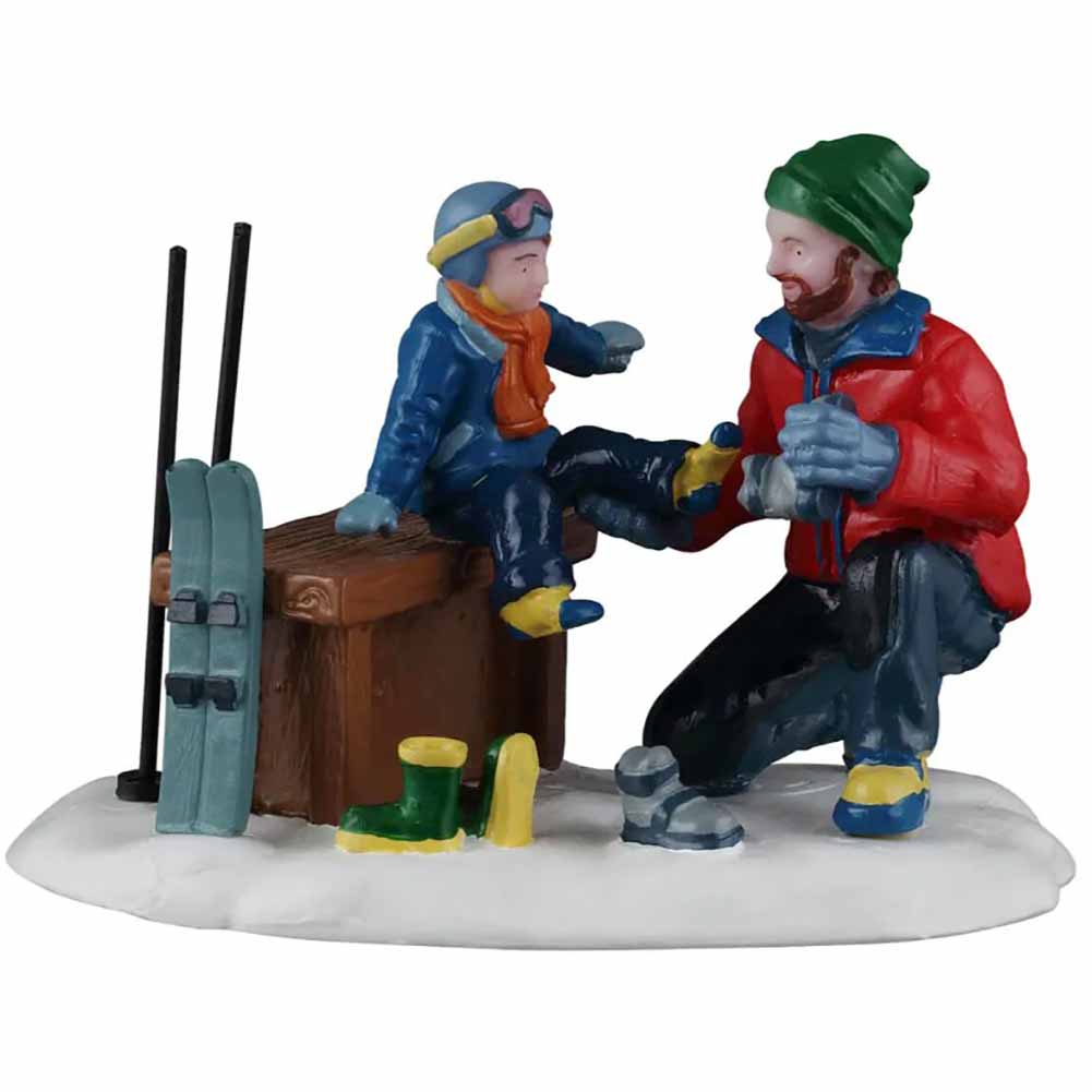 Father And Son Ski Day Vail Village Lemax Cod 62633 1