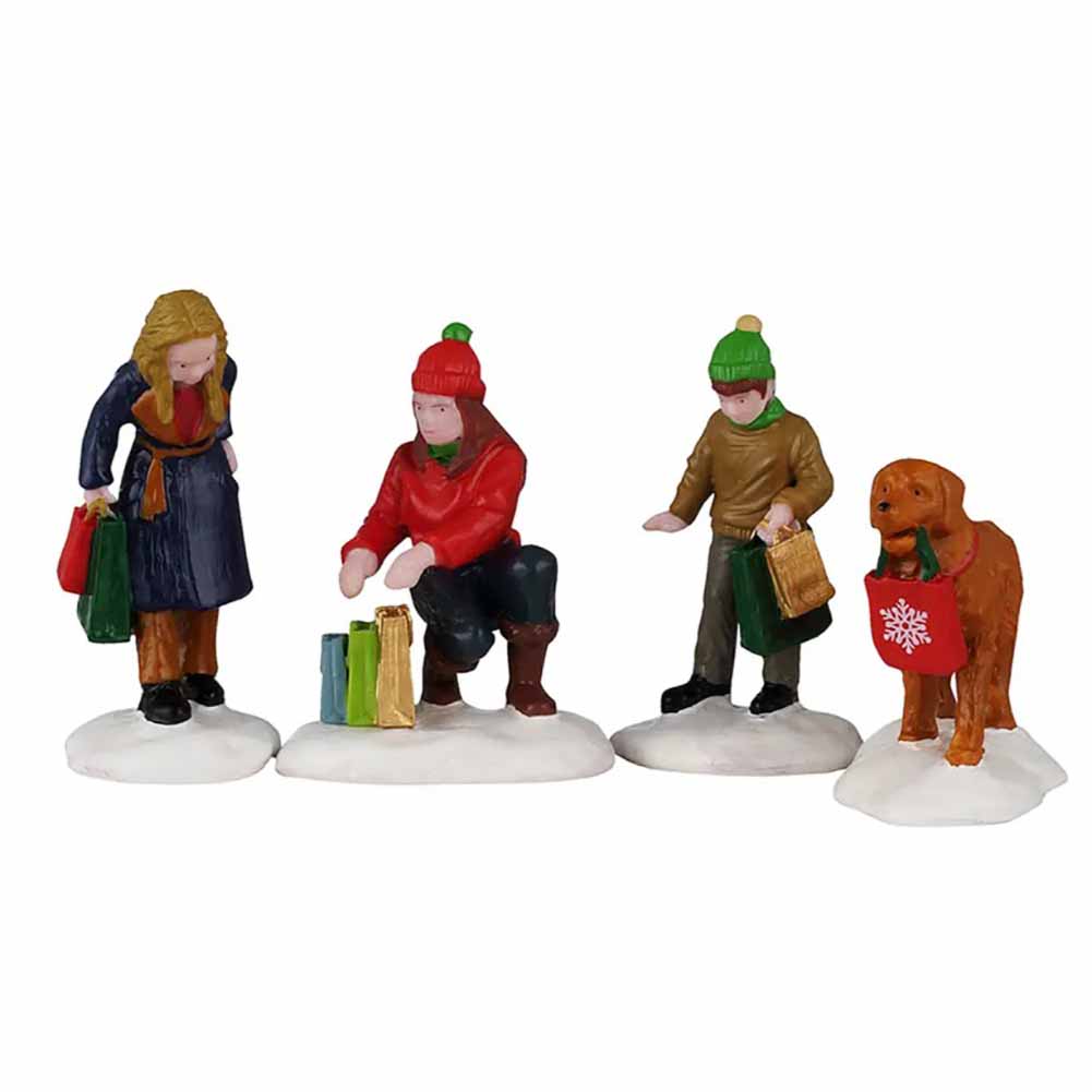 Festive Holiday Shoppers Vail Village Lemax Cod 62635 1