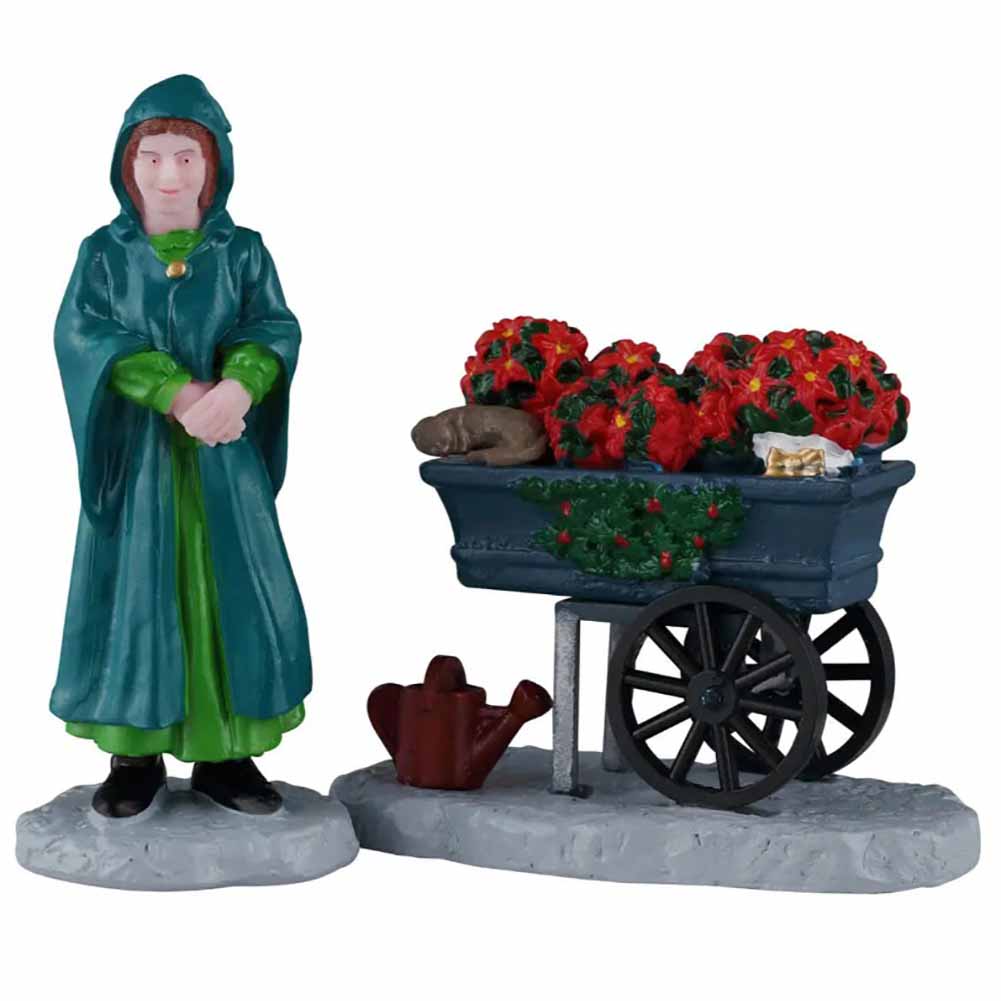 Floral Street Vendor Caddington Village Lemax Cod 62637 1