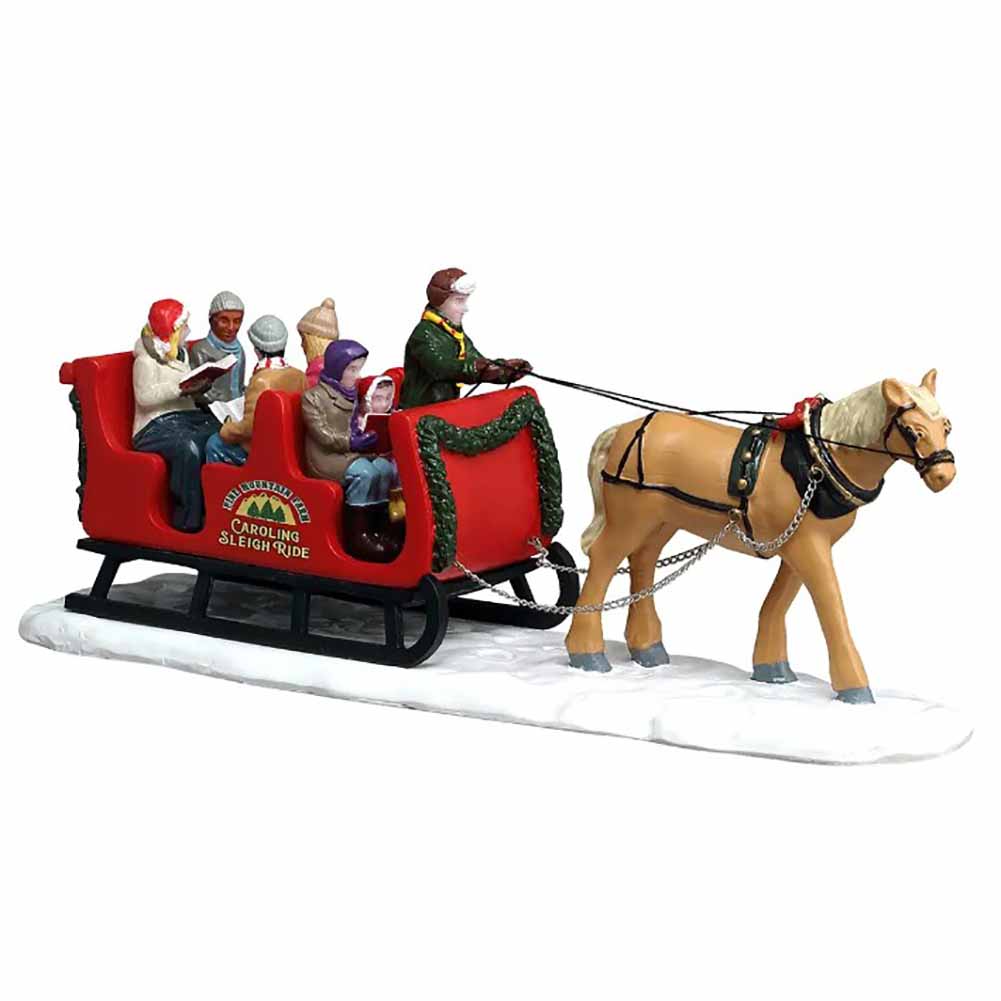 Caroling Sleigh Ride Harvest Crossing Lemax Cod 63820 1