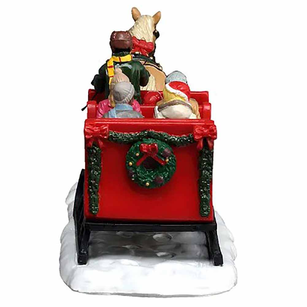 Caroling Sleigh Ride Harvest Crossing Lemax Cod 63820 3