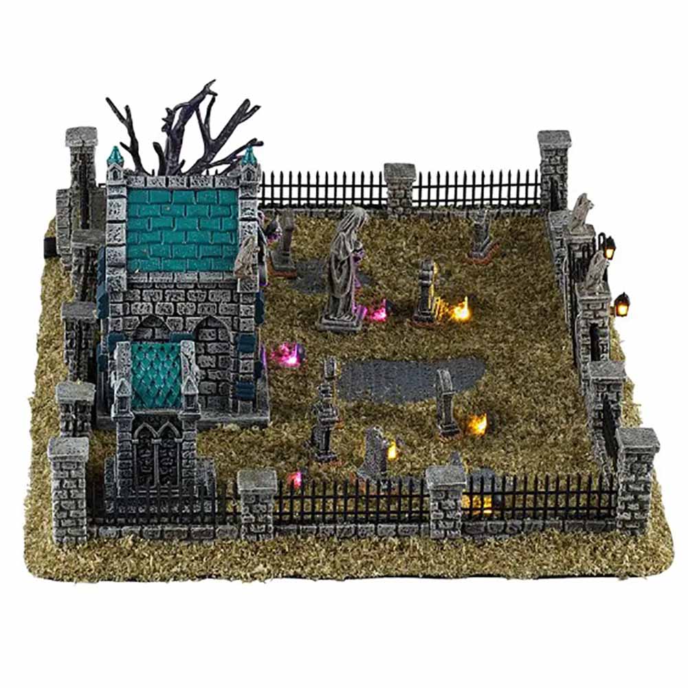 Misty Crypt Graveyard Set Of 15 Spooky Town Lemax Cod 64633 2