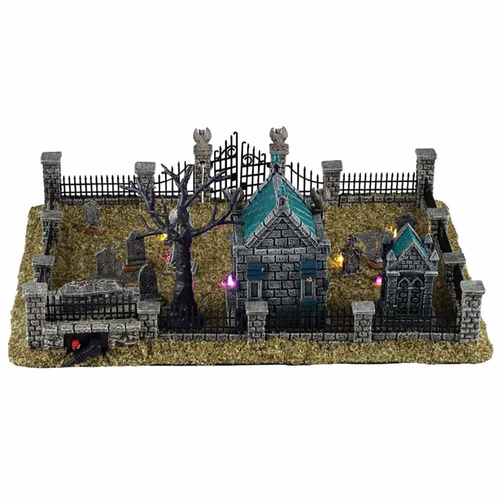 Misty Crypt Graveyard Set Of 15 Spooky Town Lemax Cod 64633 4