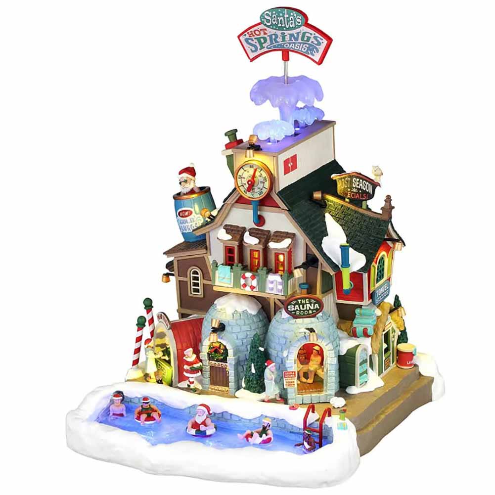 Santas Hot Springs Oasis Santas Wonderland Lemax Cod 65522 1