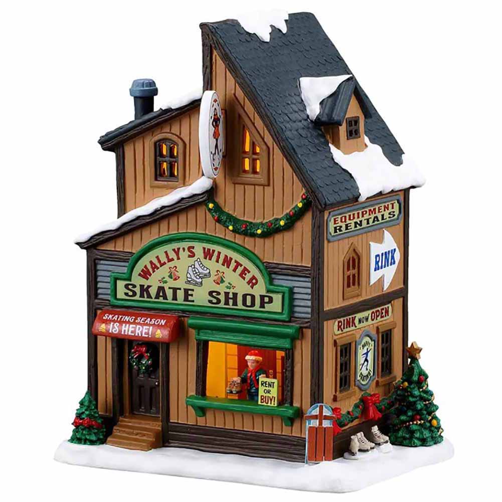 Wallys Winter Skate Shop Vail Village Lemax Cod 65539 1