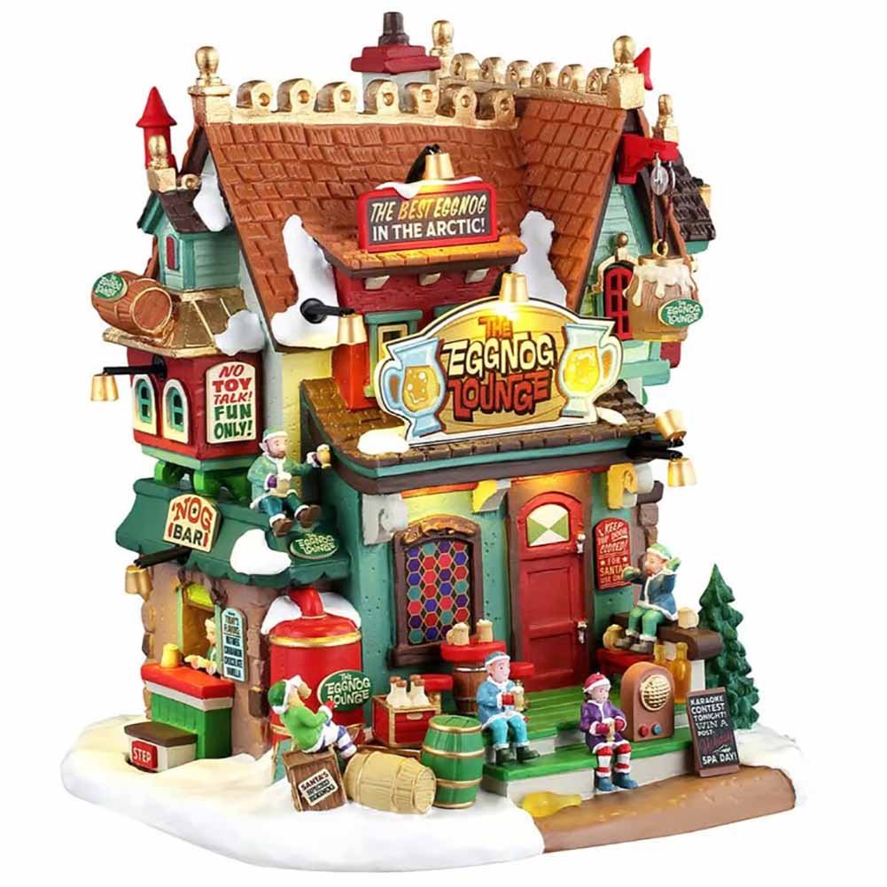 The Eggnog Lounge Santas Wonderland Lemax Cod 65567 1