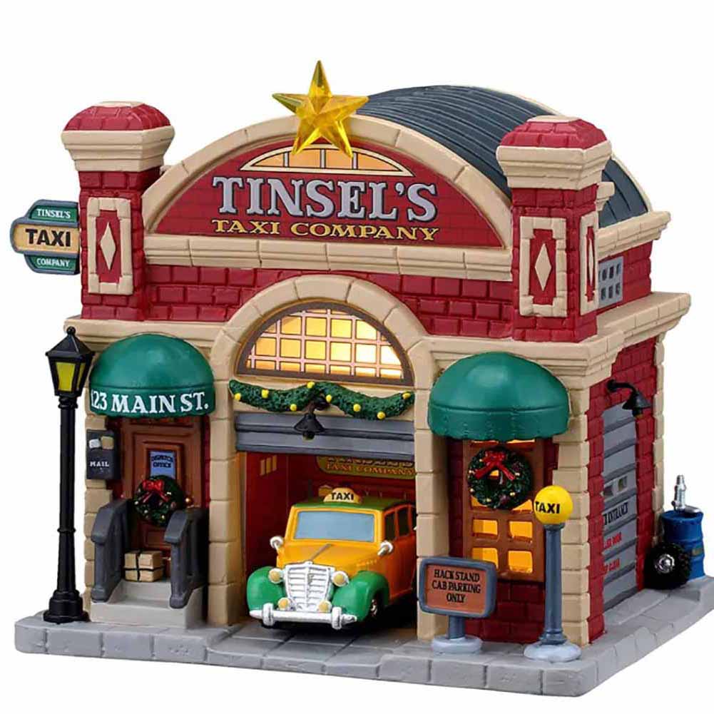 Tinsels Taxi Company Caddington Lemax Cod 65571 1