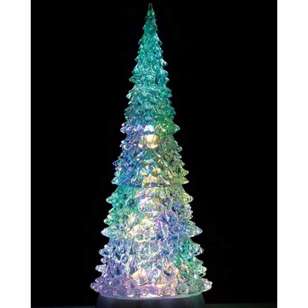 Crystal Lighted Tree 4 Color Changeable General Products Lemax Cod 94510 1