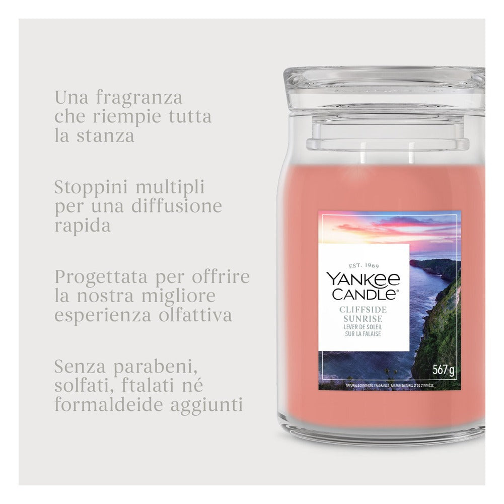 Candela Giara Grande Yankee Candle Signature Cliffside Sunrise 6