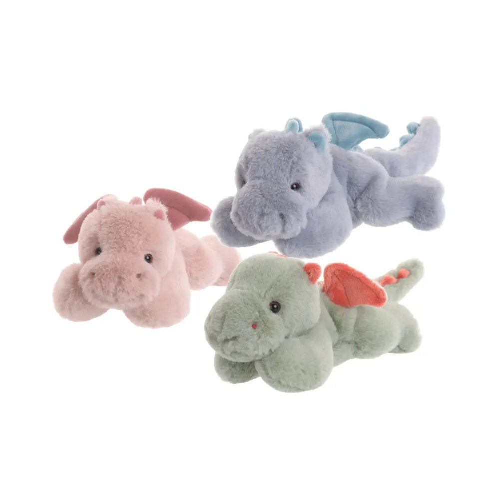 Peluche Draghetto Little Drago Bukowski 18 cm Rosa, Verde e Azzurro, 3 Modelli 1